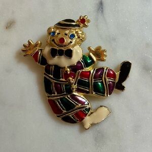 Clown Brooch